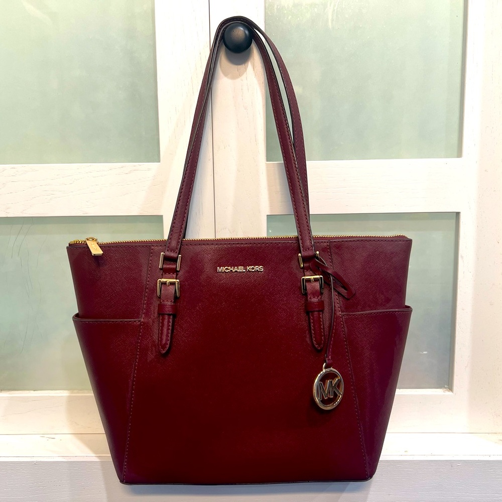 Used Michael Kors burgundy tote!